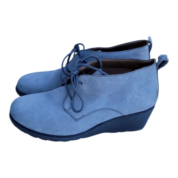 Dansko Grey Suede Wedge Shoe Size 39 - Picture 4 of 5